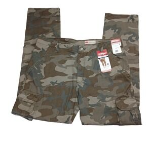 Wrangler Five Star Premium Mens Camo Cargo Pants Regular Taper 36x32 112326274